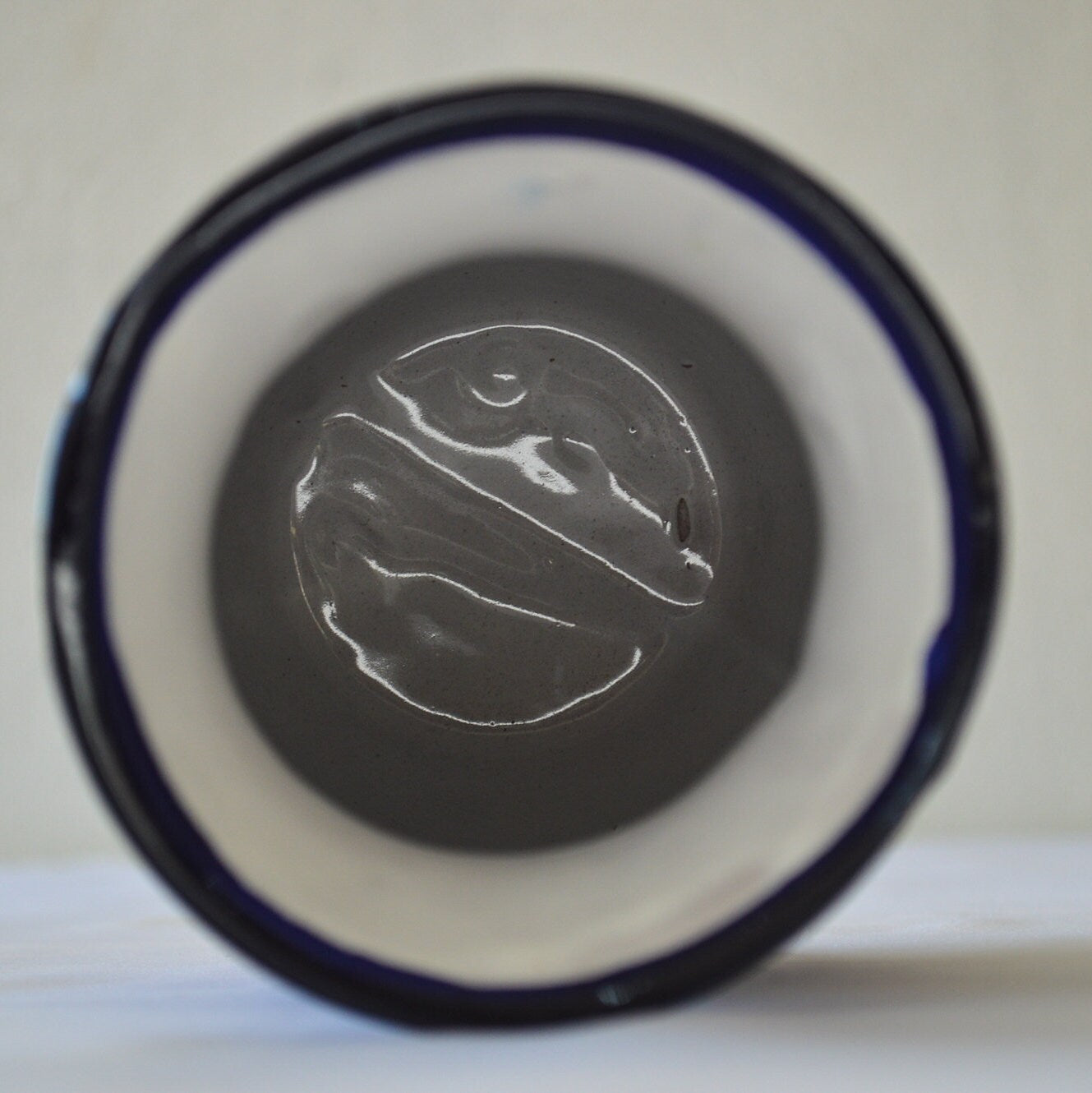 Elegant blue talavera vase