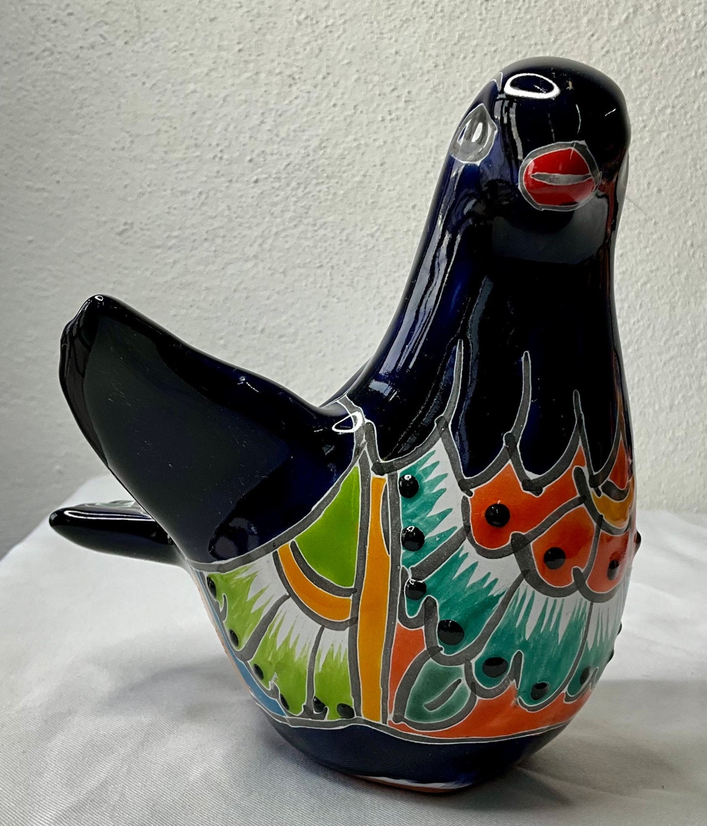Talavera pigeon flowerpot