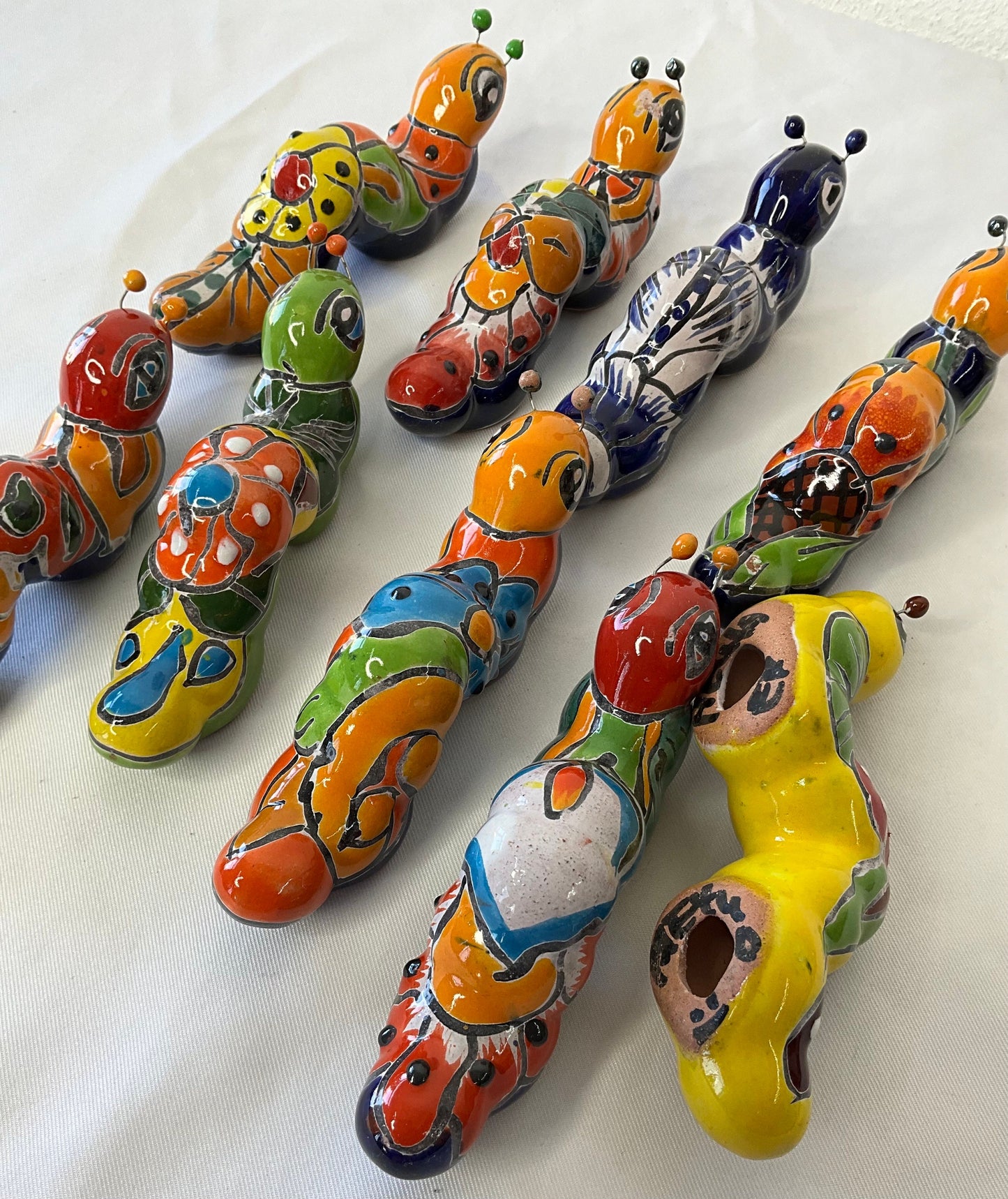 1 -Talavera little worms for wall