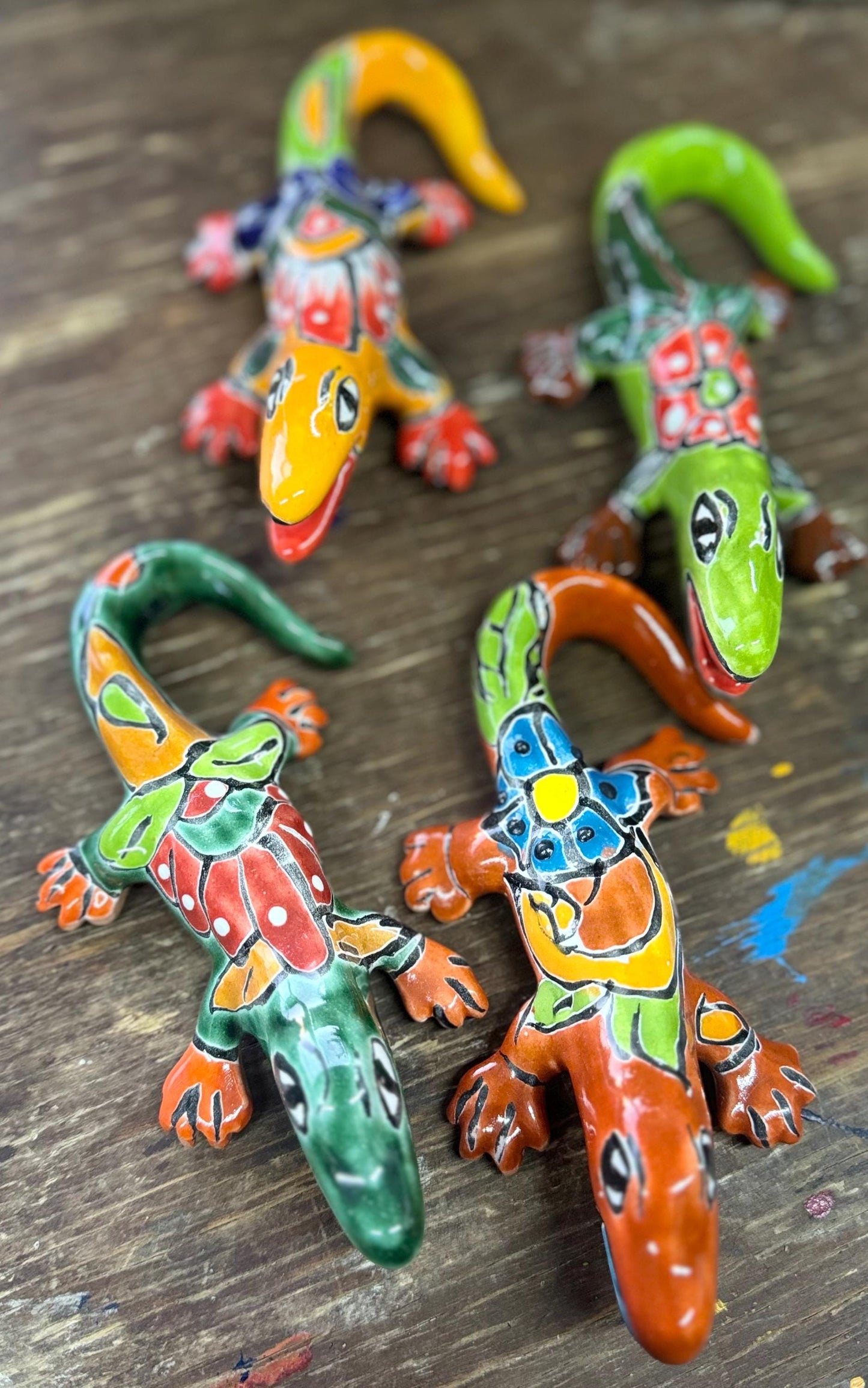 4 Pequeños cocodrilos de talavera