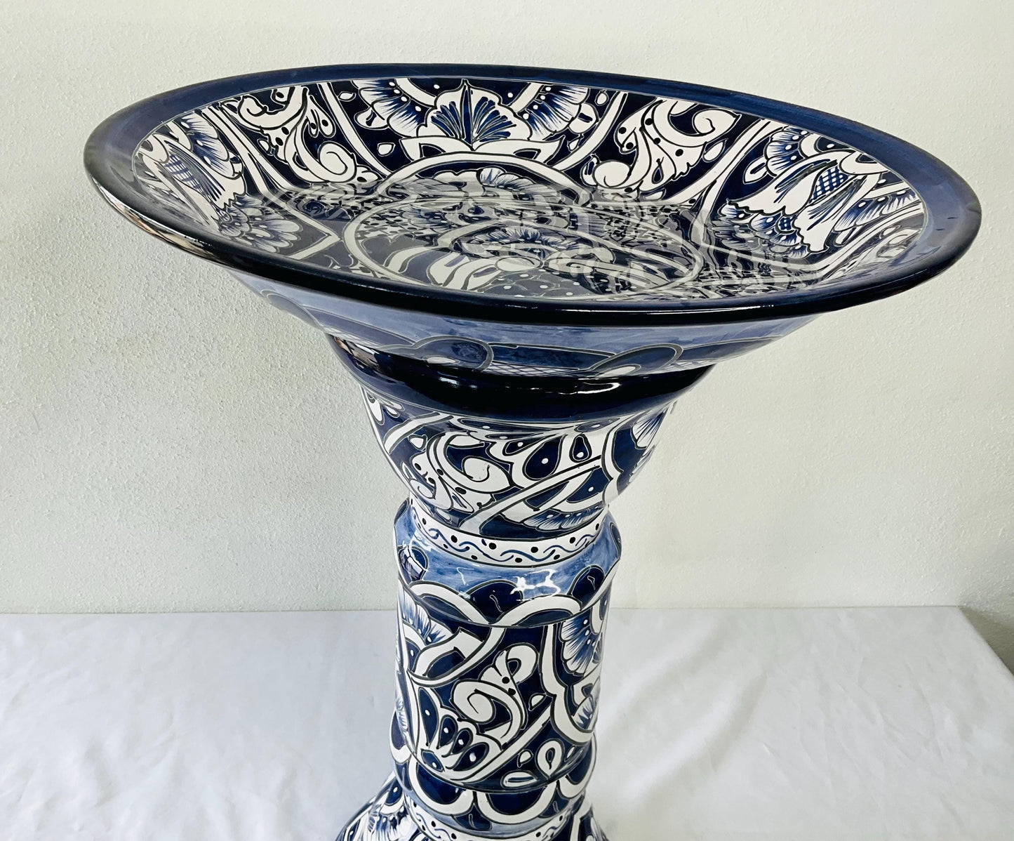 Biggest Talavera Mexican Pottery BIRD BATH