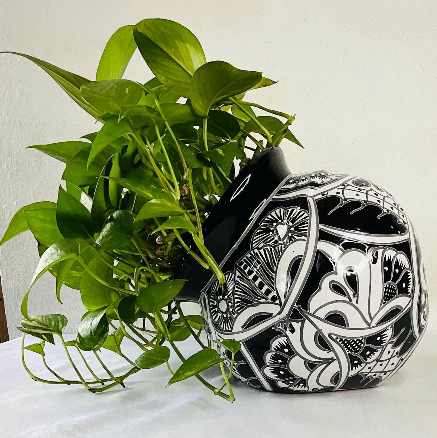 Maceta Talavera de lado