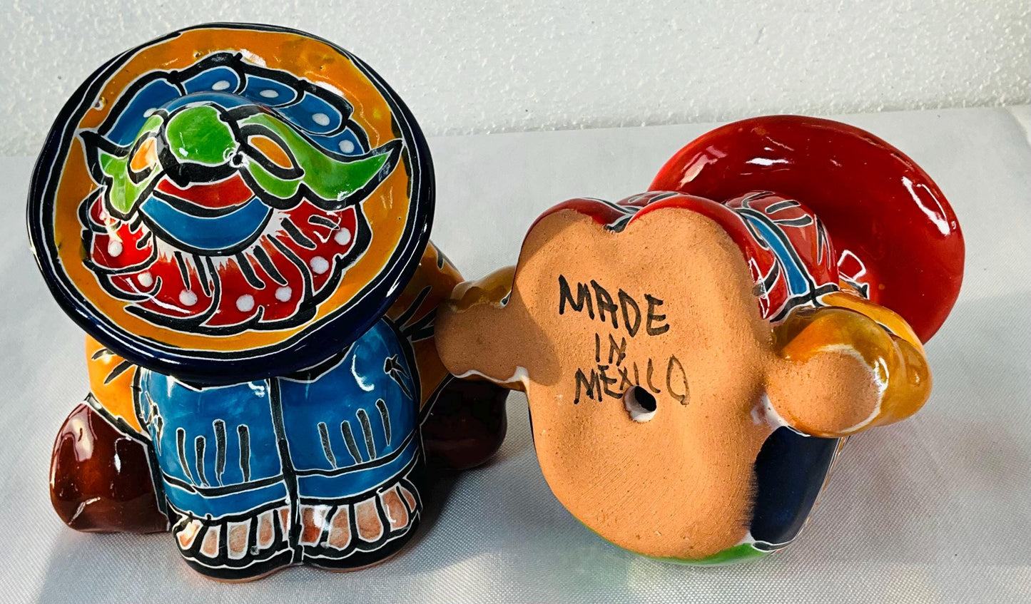 Talavera Pancho figure: Mexican Pottery decorate