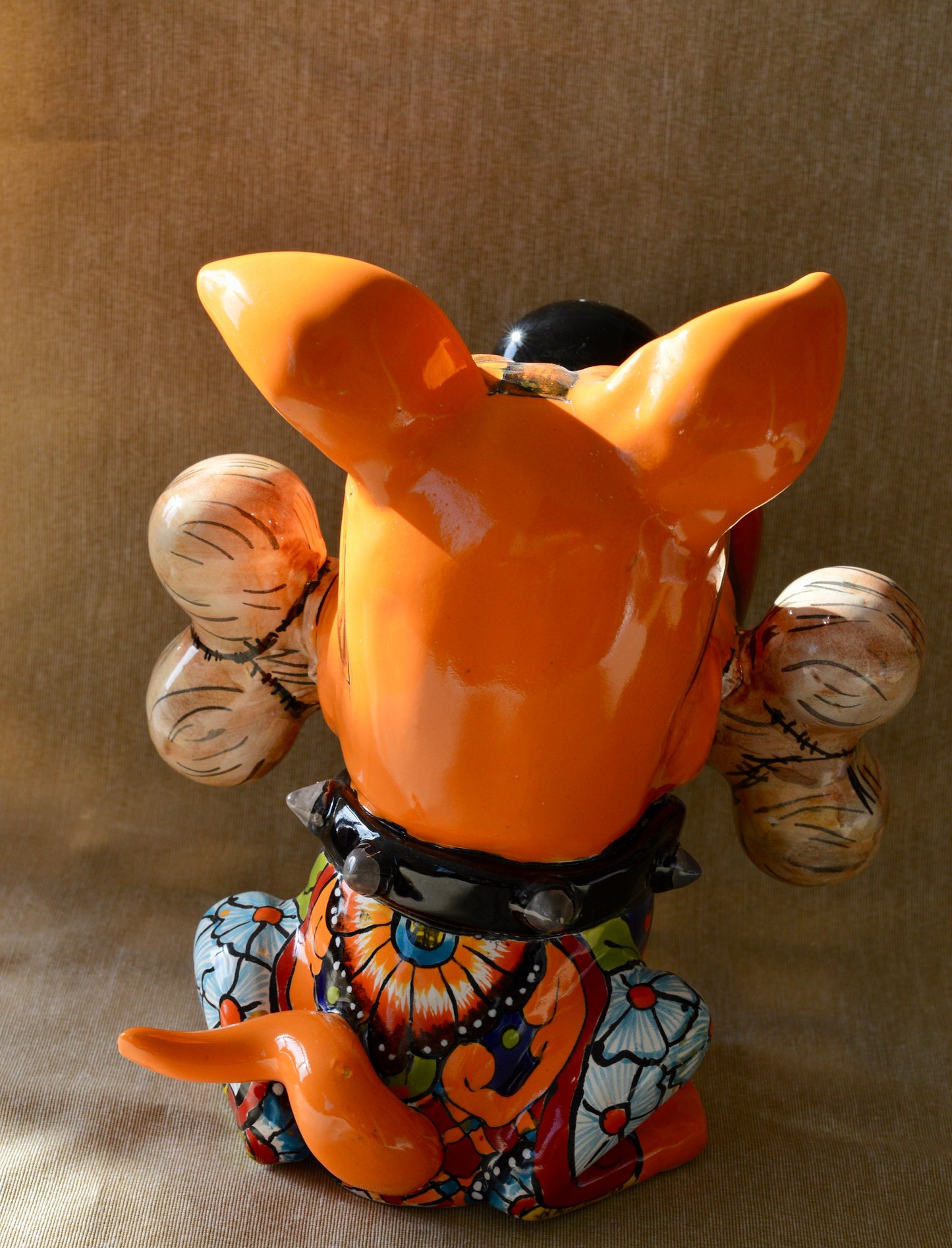 Talavera Dog with bone