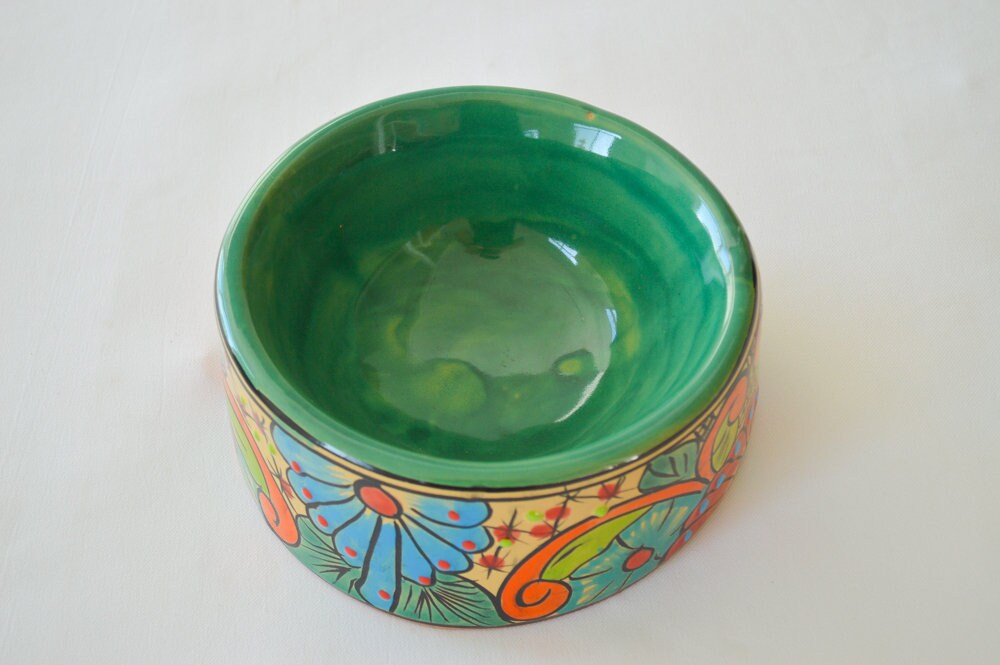 Talavera pet bowl
