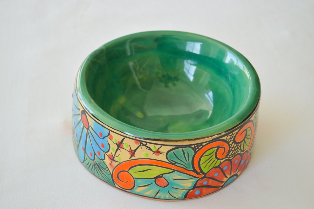 Talavera pet bowl