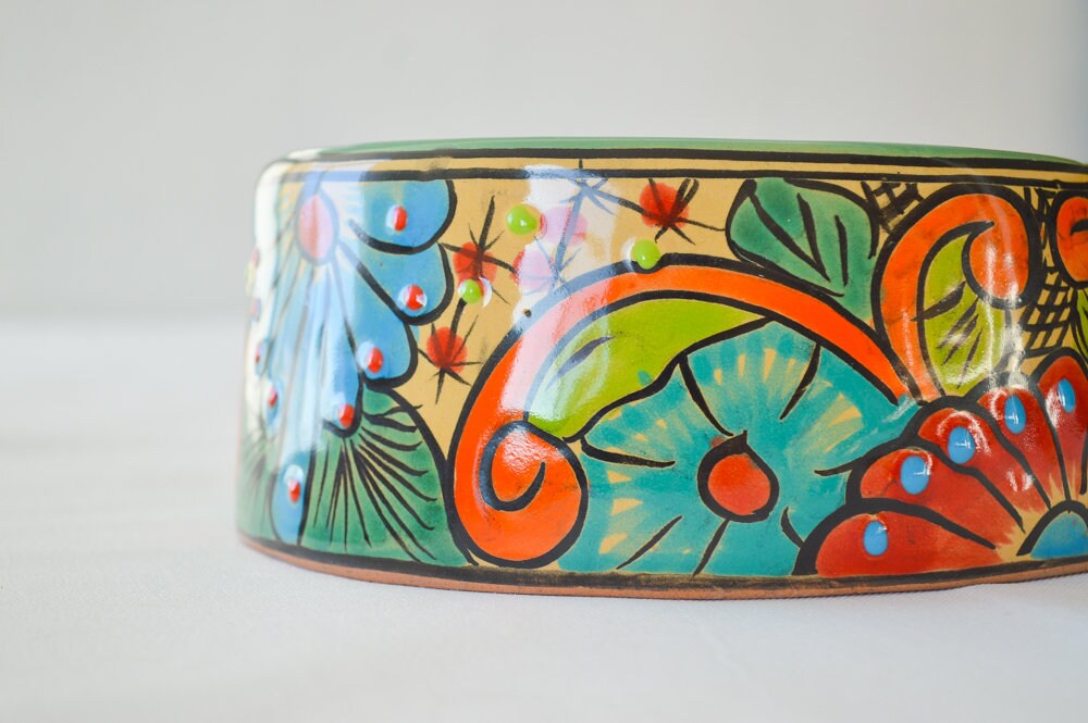 Talavera pet bowl
