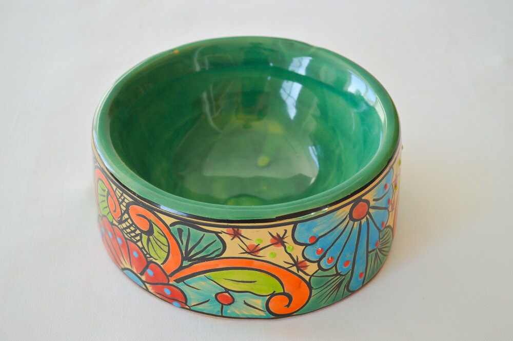 Talavera pet bowl