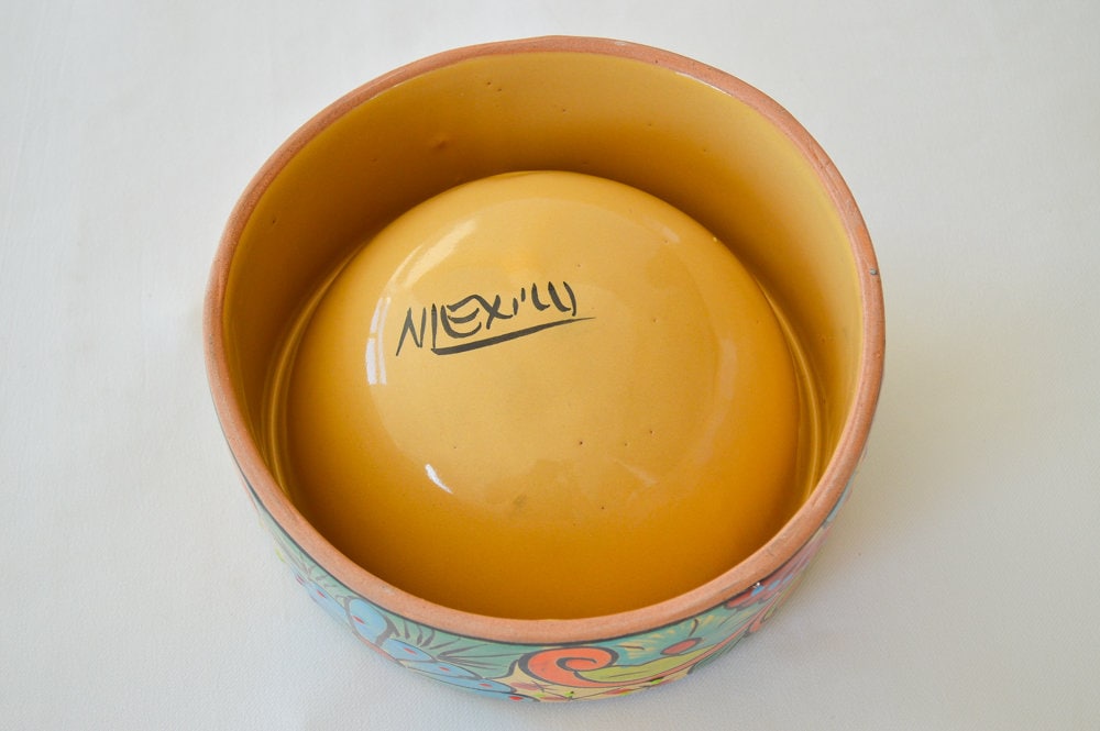 Talavera pet bowl