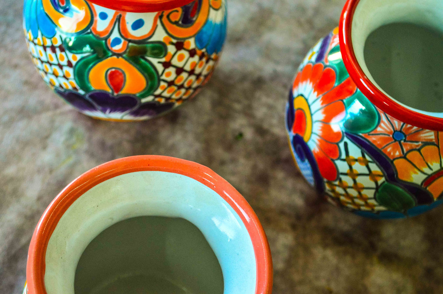 Talavera flower vase