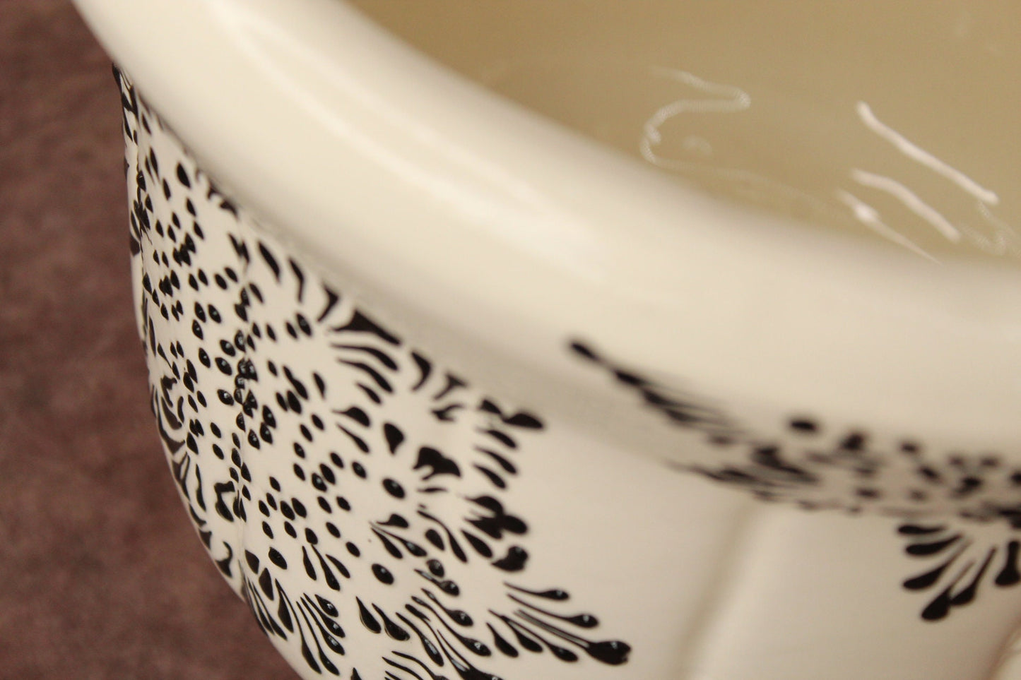 A mushroom Talavera pot