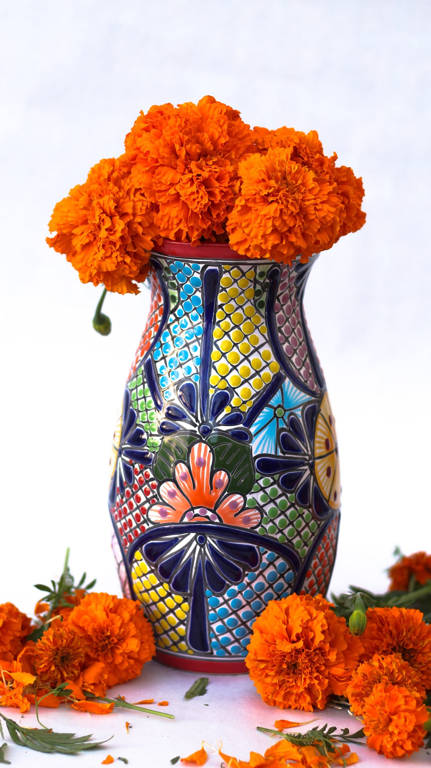 Talavera flower vase