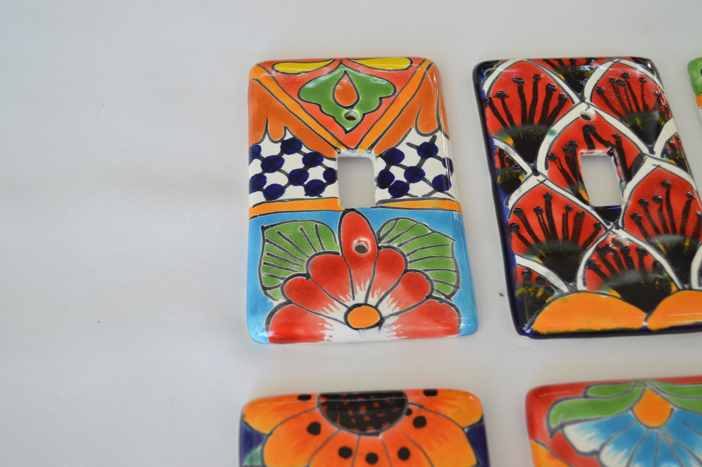 Talavera Mexican Pottery Light Switch Plate: Hand-Painted Wall Art