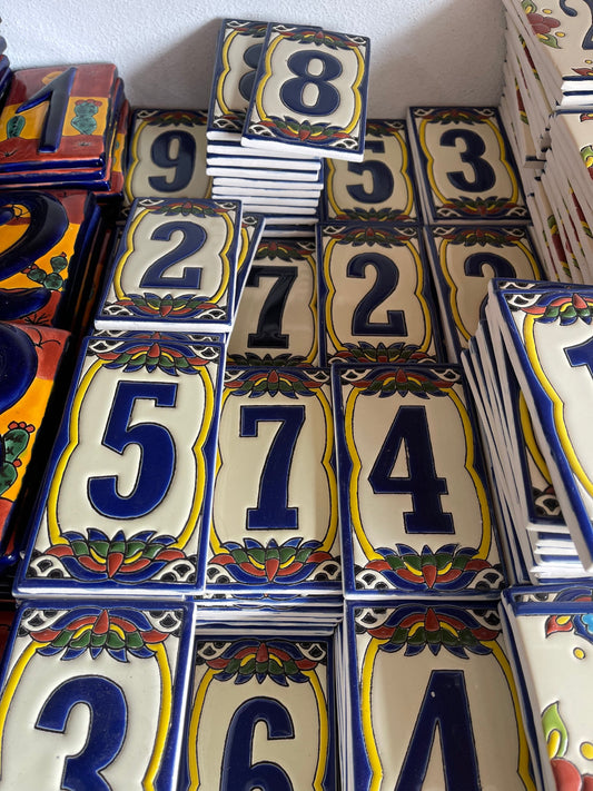 Talavera House Numbers