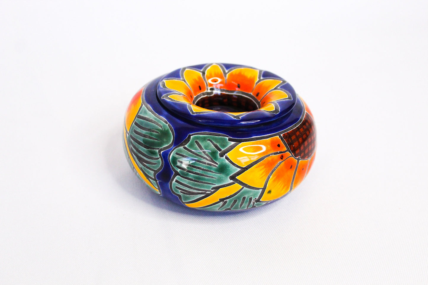 Mexican Talavera 2 Piece Ashtray water