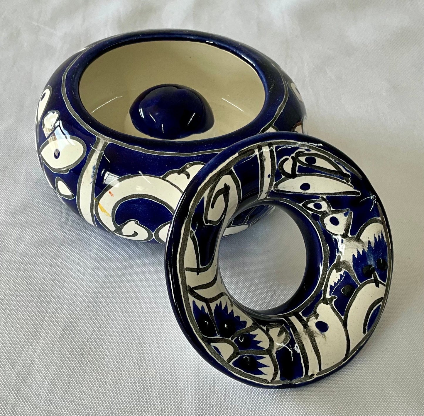 Mexican Talavera 2 Piece Ashtray water