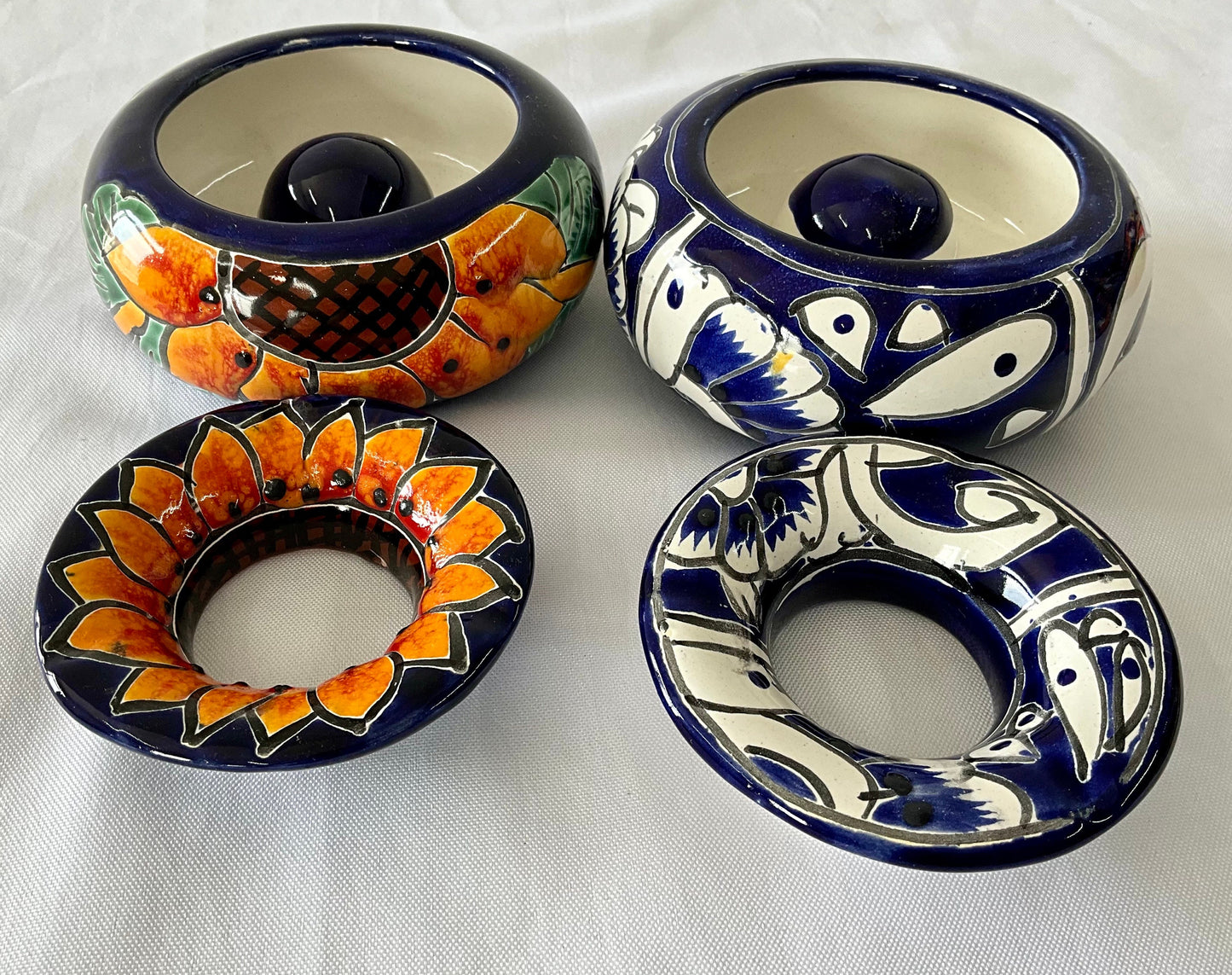 Mexican Talavera 2 Piece Ashtray water