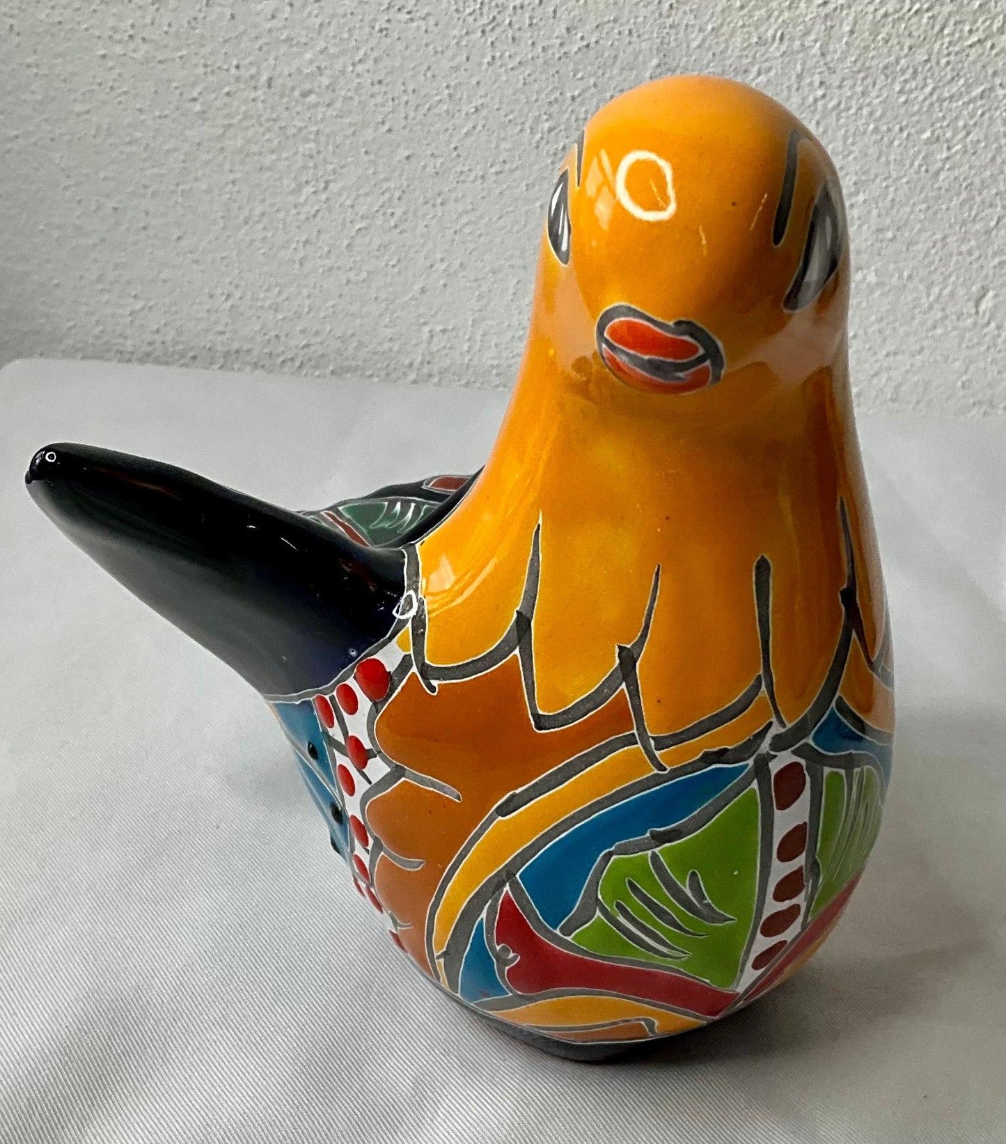 Talavera pigeon flowerpot