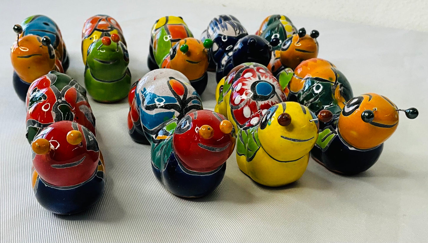 1 -Talavera little worms for wall