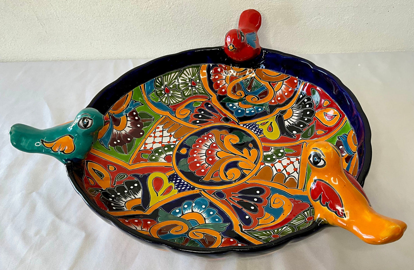 Talavera Mexican Pottery BIRD BATH