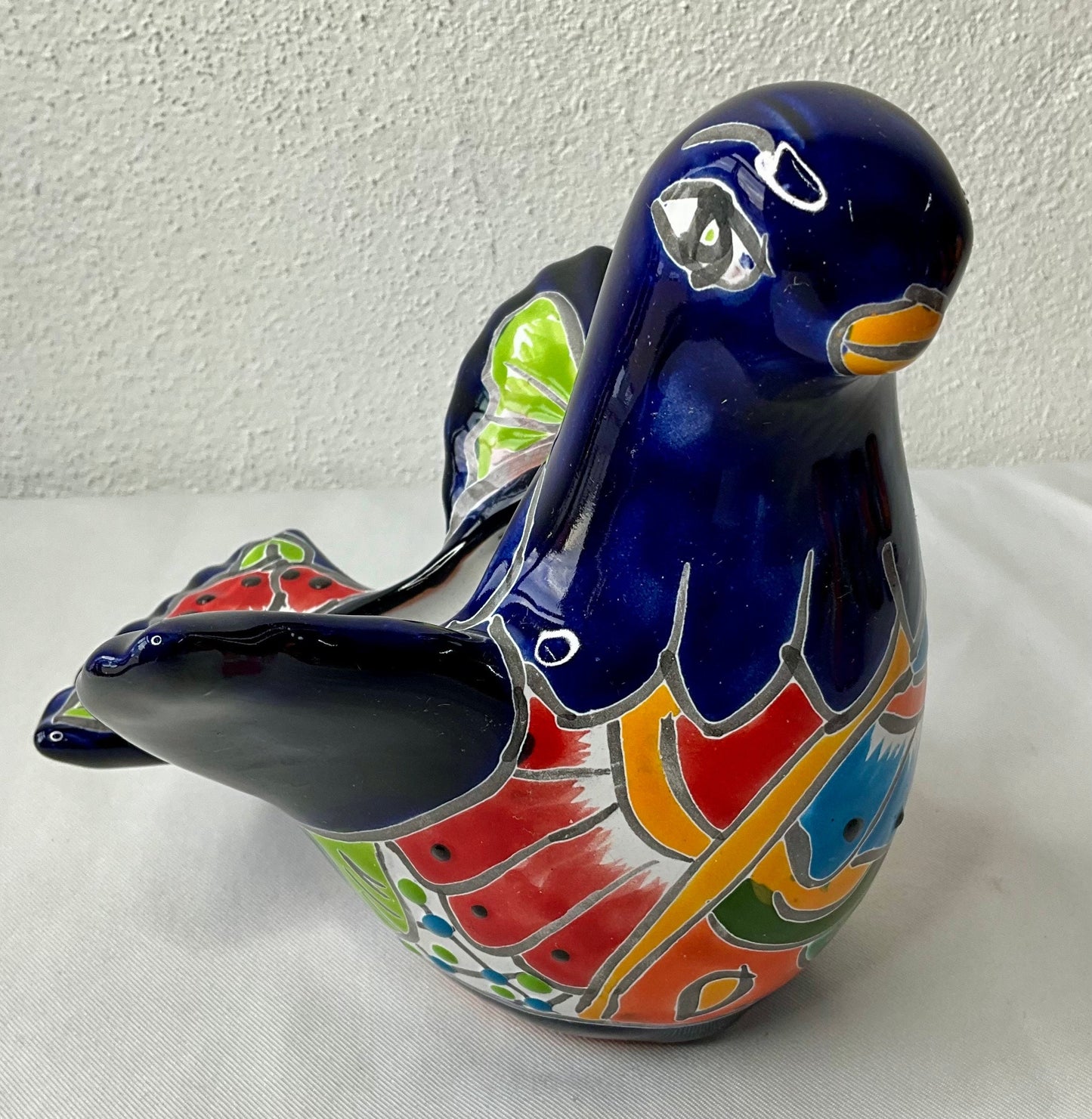 Talavera pigeon flowerpot