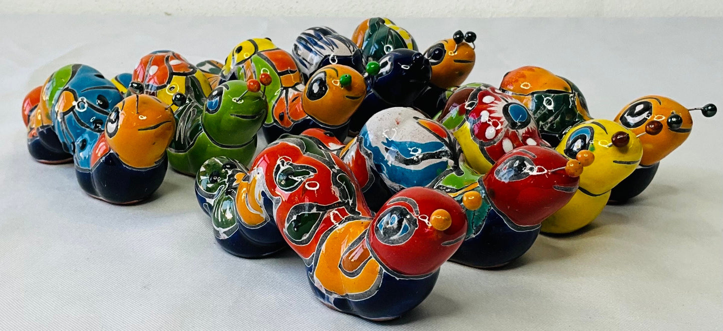 1 -Talavera little worms for wall