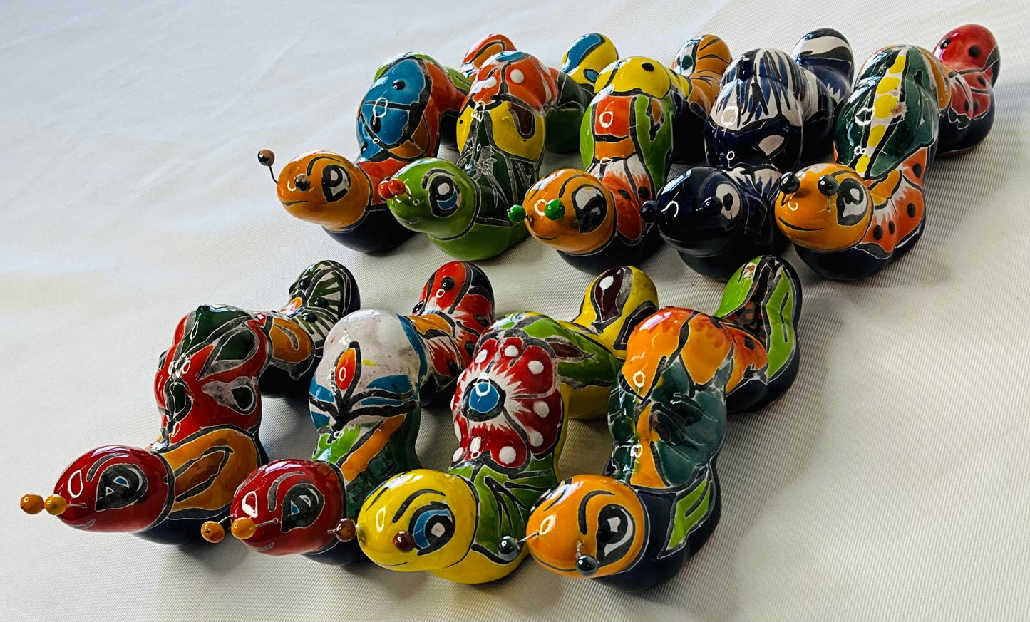 1 -Talavera little worms for wall