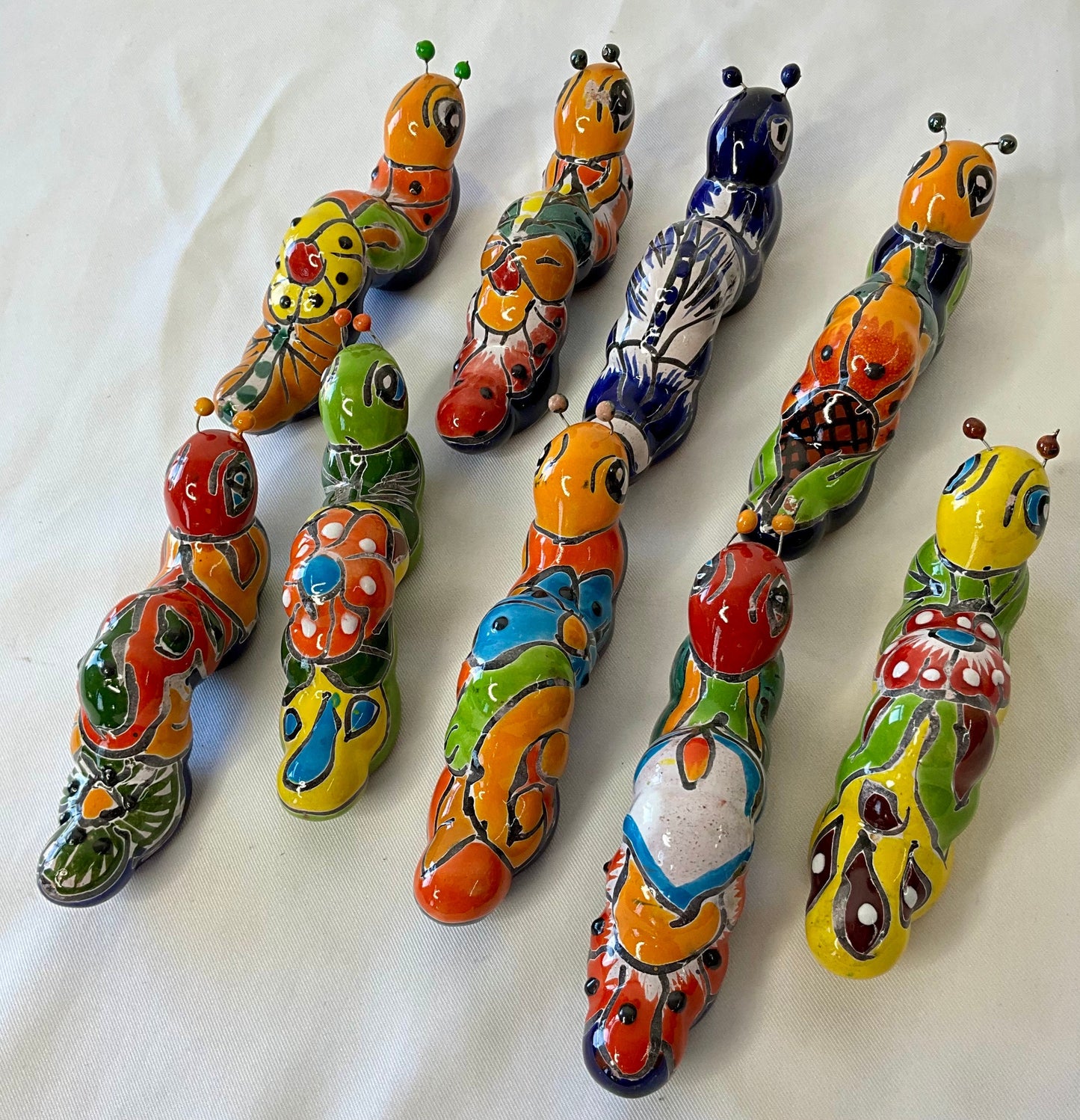 1 -Talavera little worms for wall