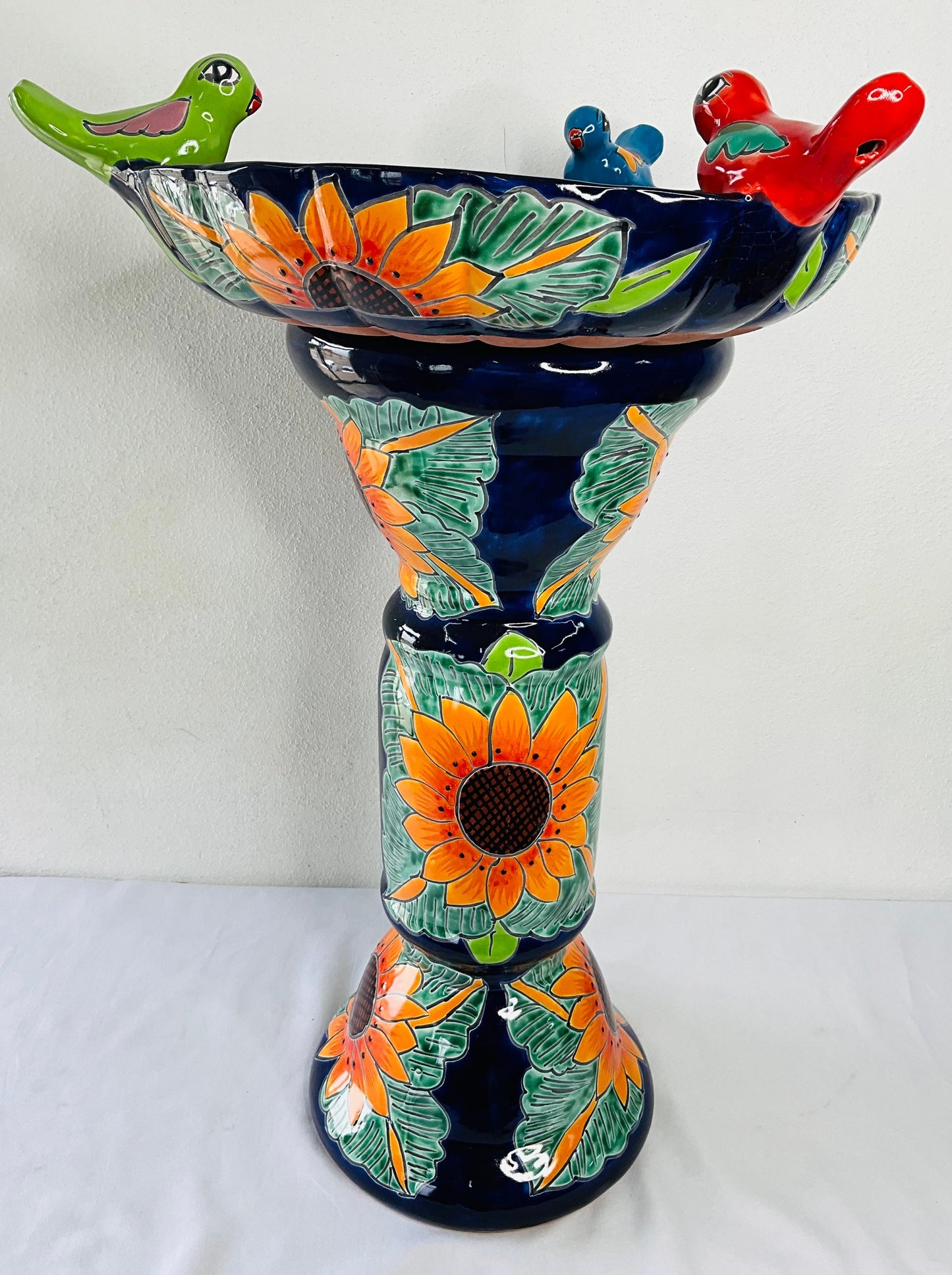 Talavera Mexican Pottery BIRD BATH