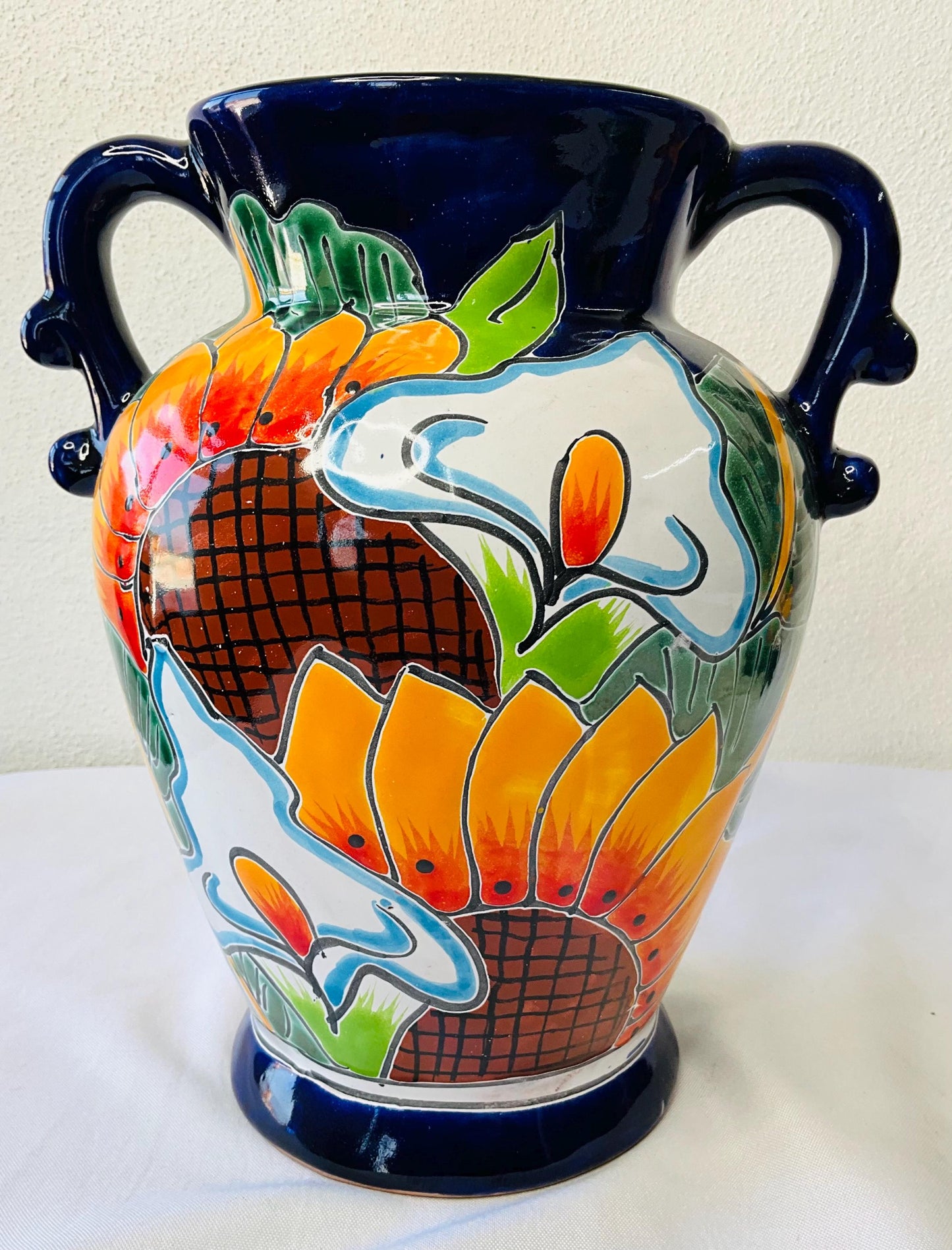 Florero elegante de talavera GIRASOL