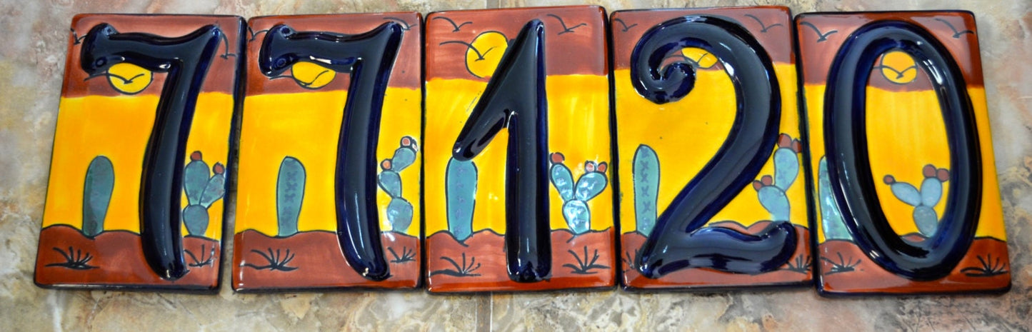 Talavera House Numbers  #1,2,3,4,5,6,7,8,9,0