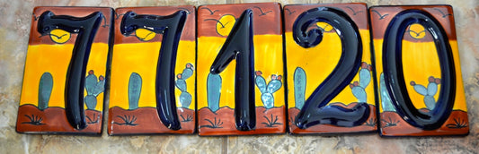 Talavera House Numbers  #1,2,3,4,5,6,7,8,9,0