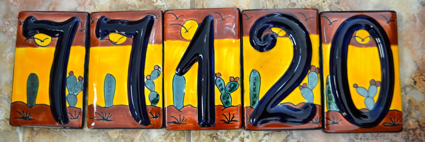 Talavera House Numbers  #1,2,3,4,5,6,7,8,9,0