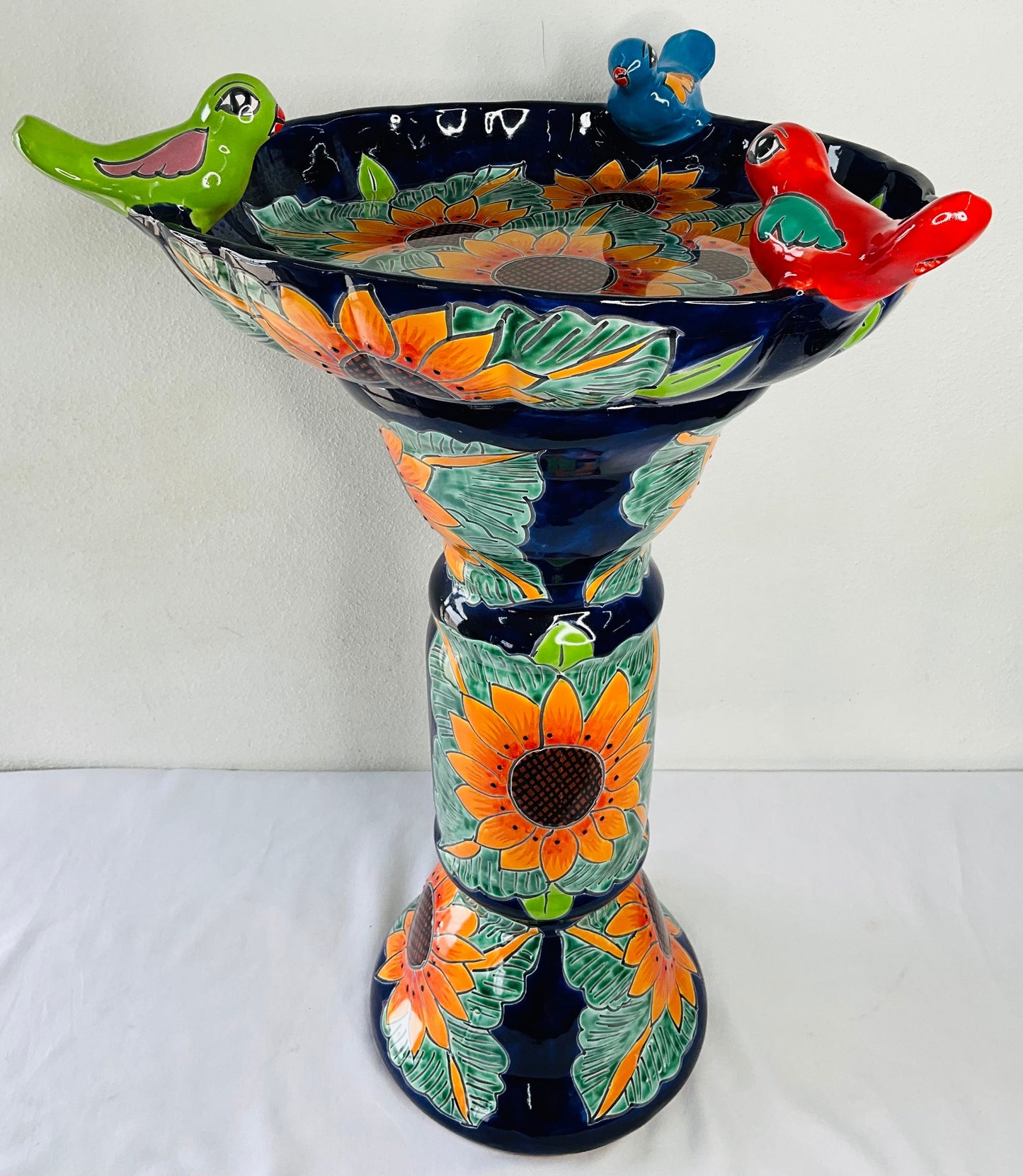 Talavera Mexican Pottery BIRD BATH