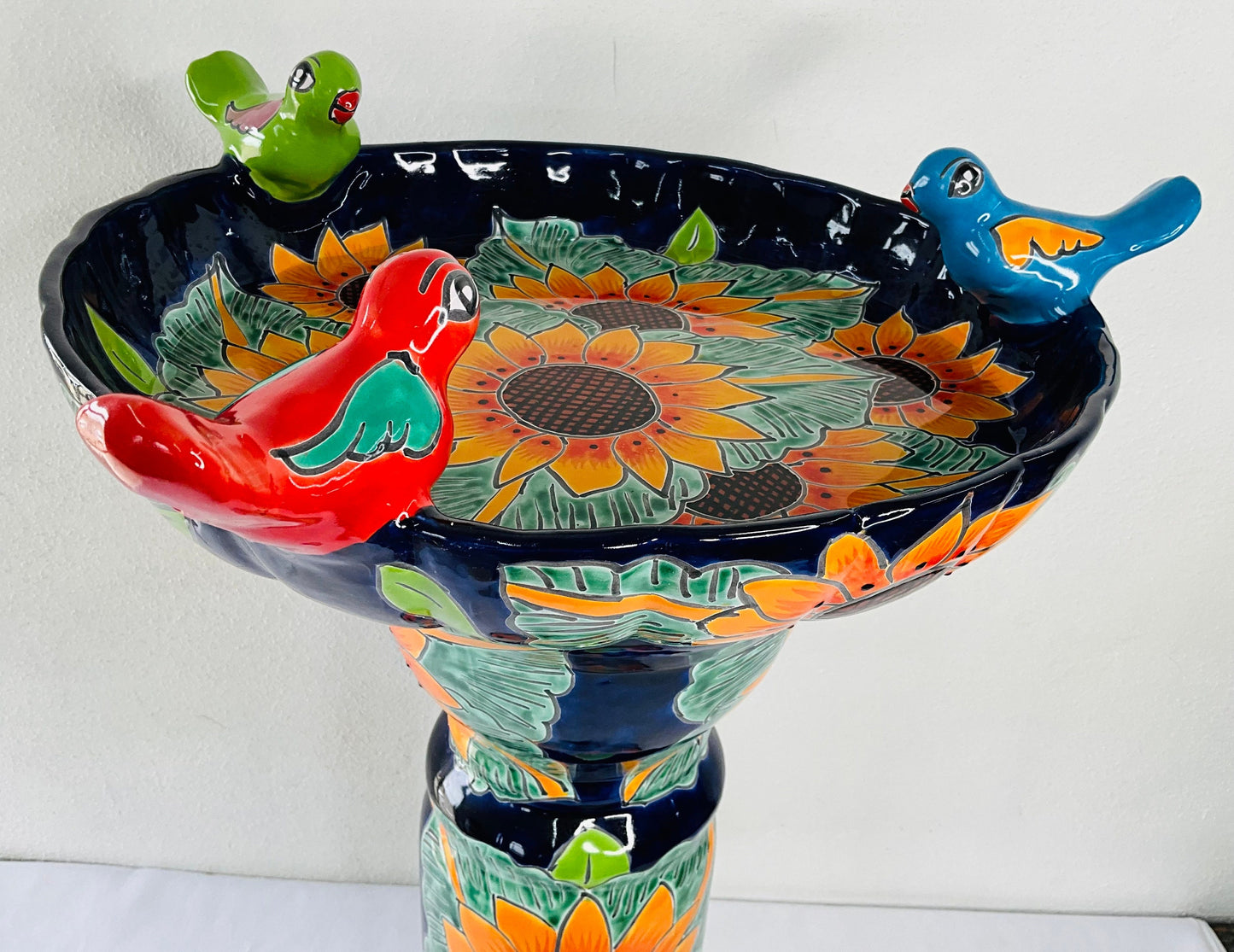 Talavera Mexican Pottery BIRD BATH