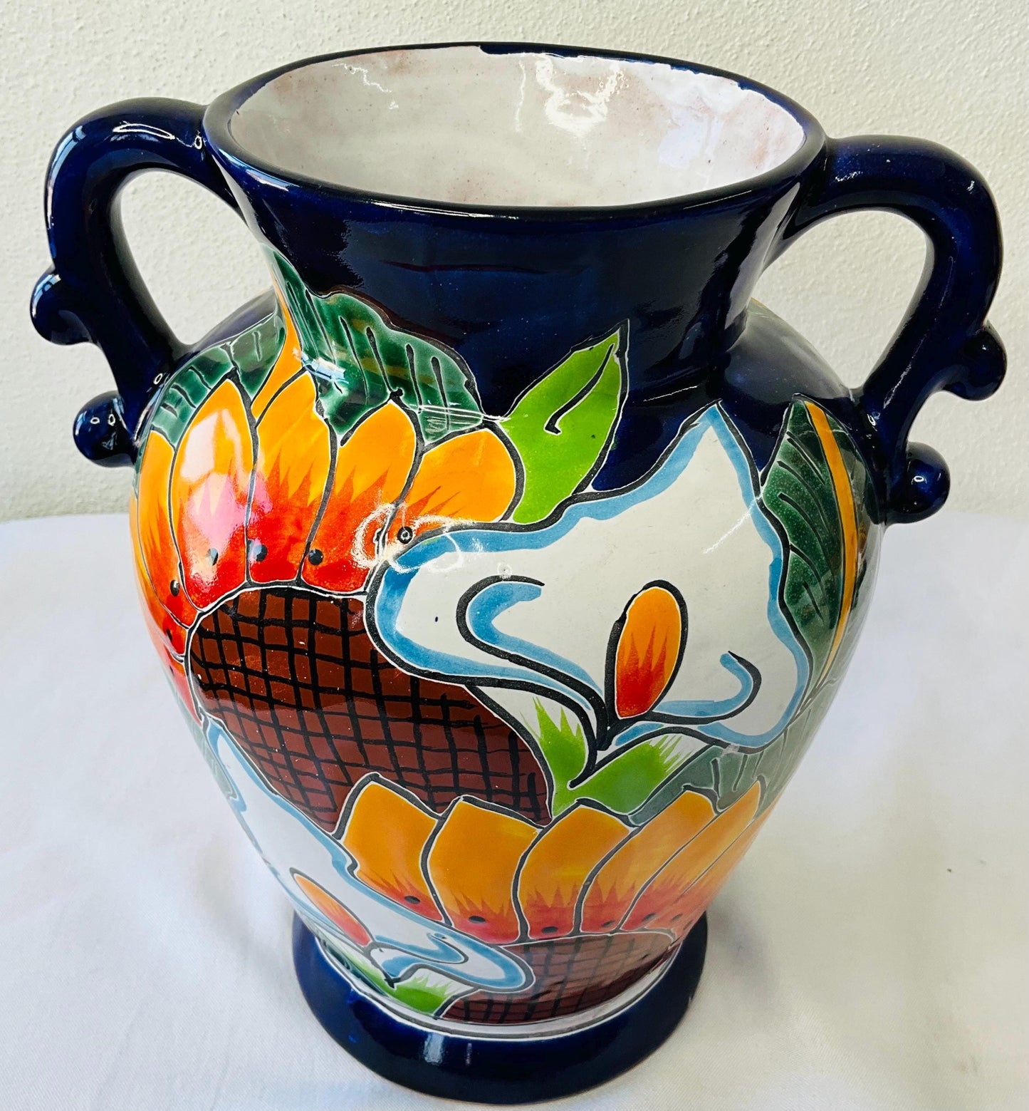 Florero elegante de talavera GIRASOL