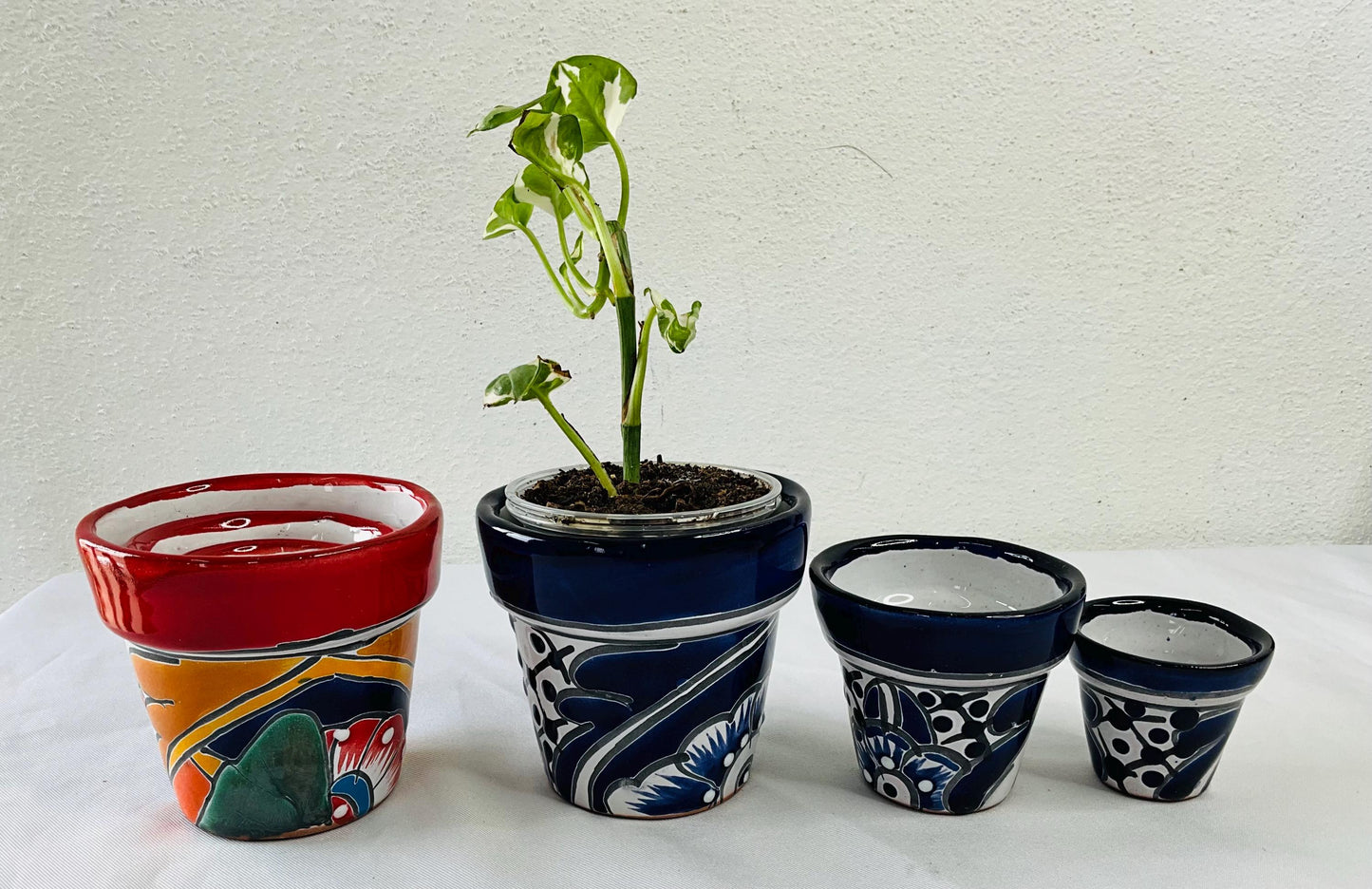 3 Talavera  small  pots