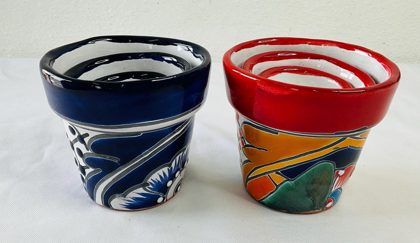 3 Talavera  small  pots