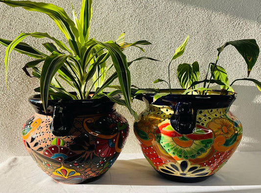 Talavera Small flower pot  CLAY & TALAVERA
