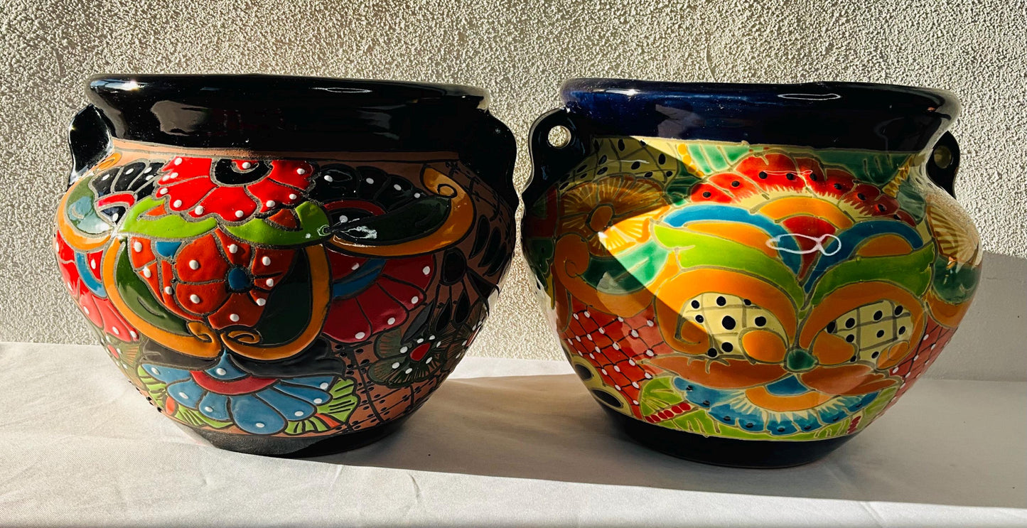 Talavera Small flower pot  CLAY & TALAVERA