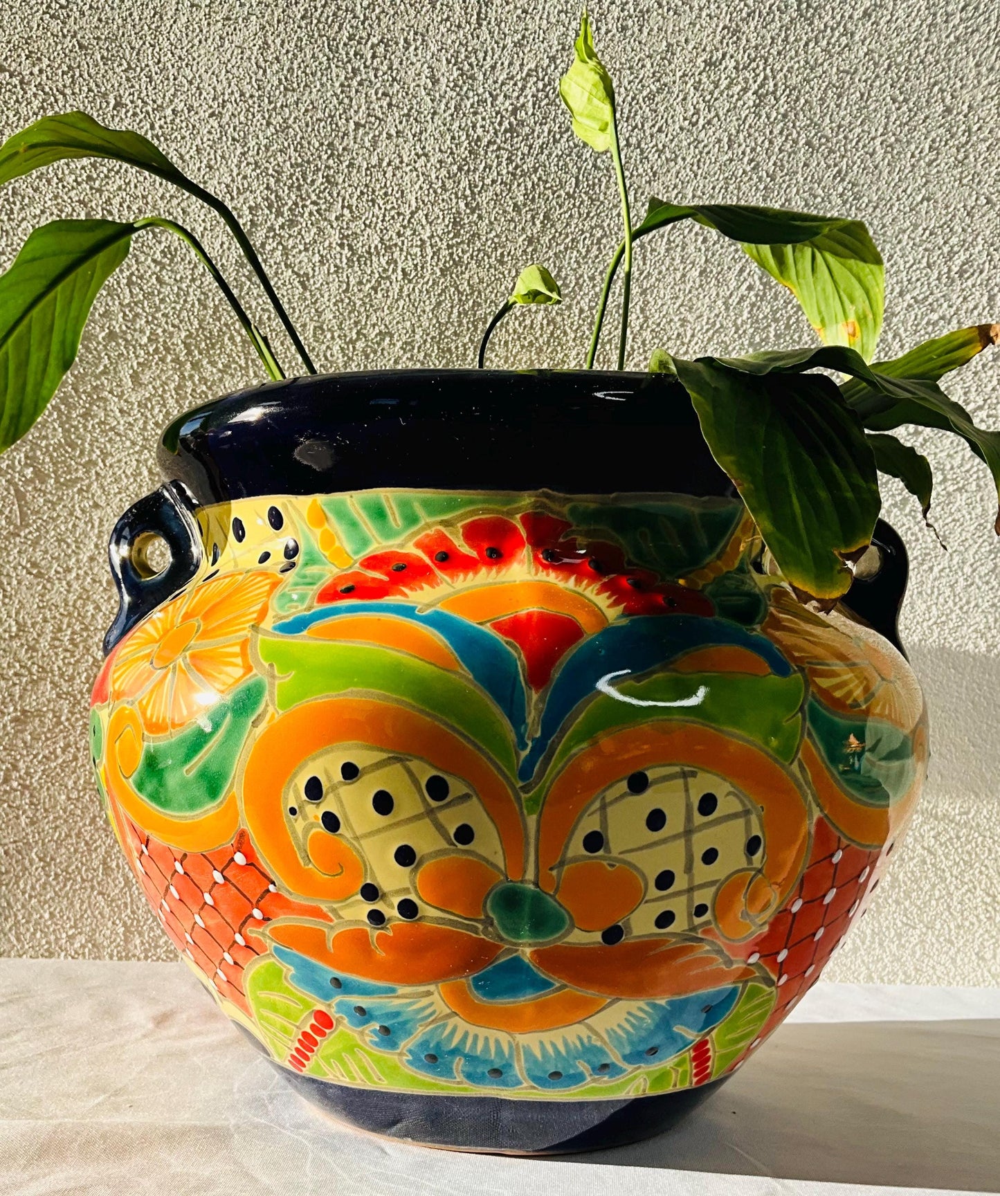 Talavera Small flower pot  CLAY & TALAVERA