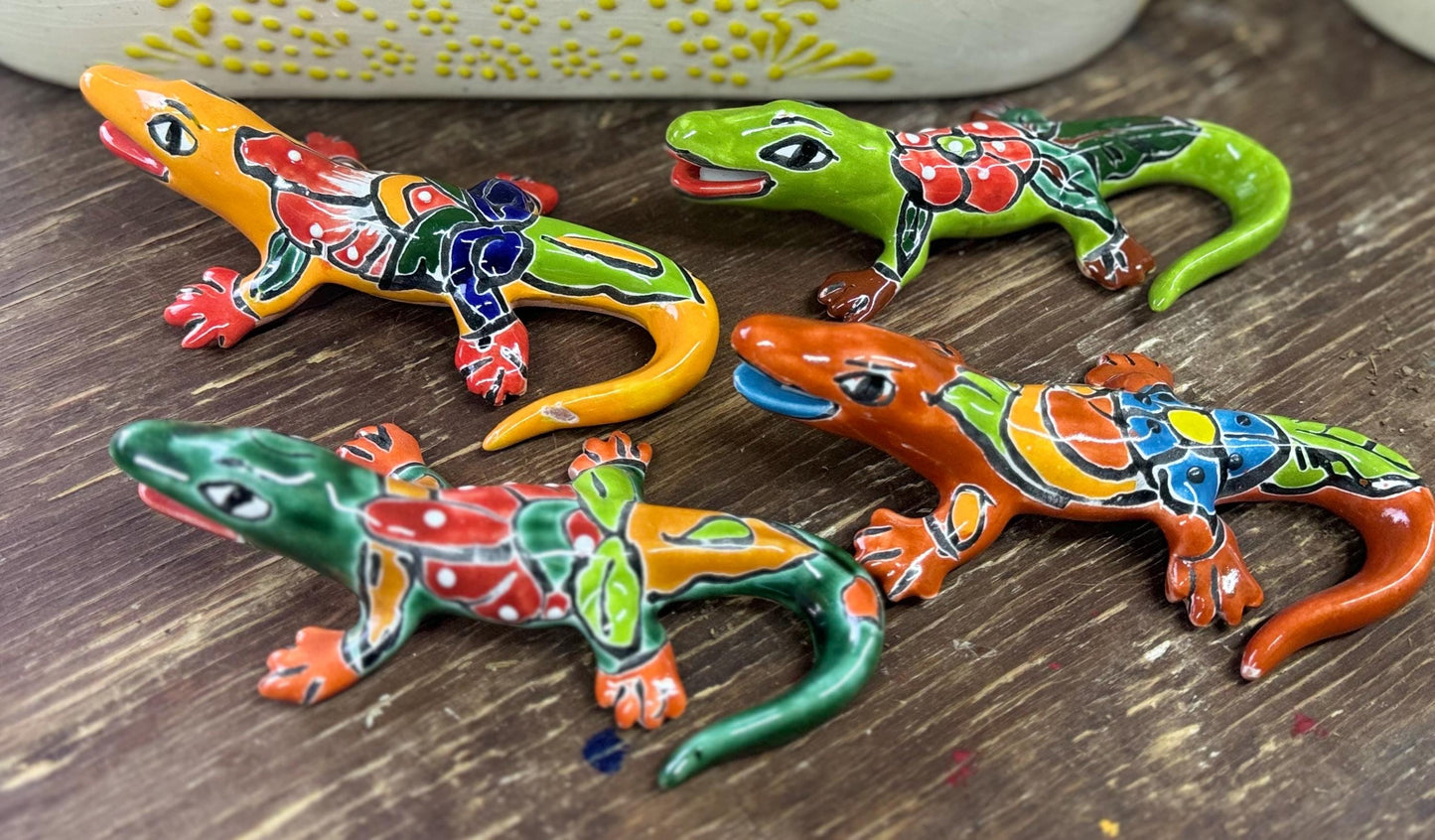 4 Pequeños cocodrilos de talavera