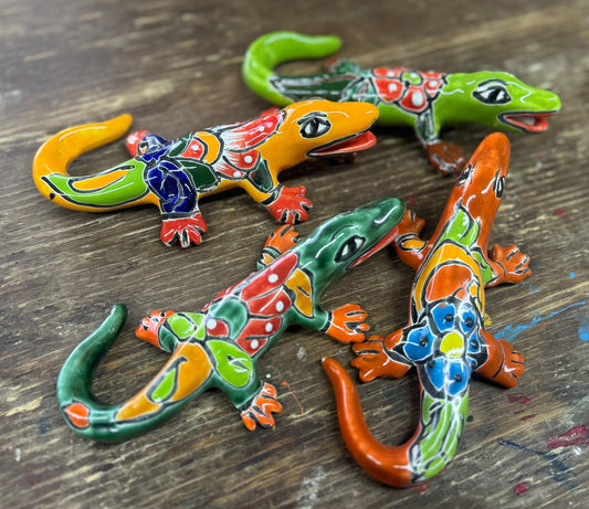 4 Pequeños cocodrilos de talavera