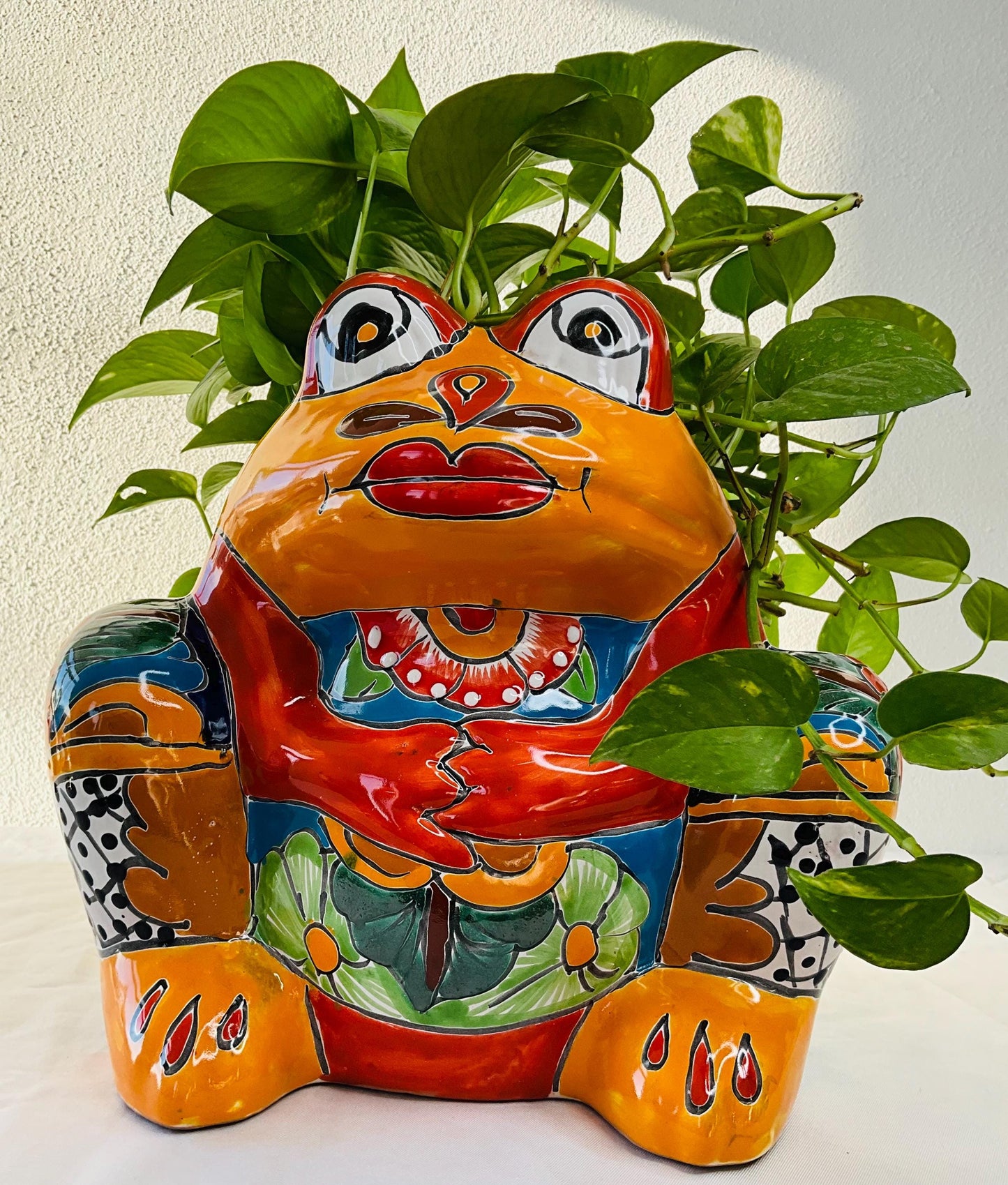 Maceta talavera rana