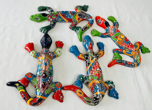 Iguana talavera pared.