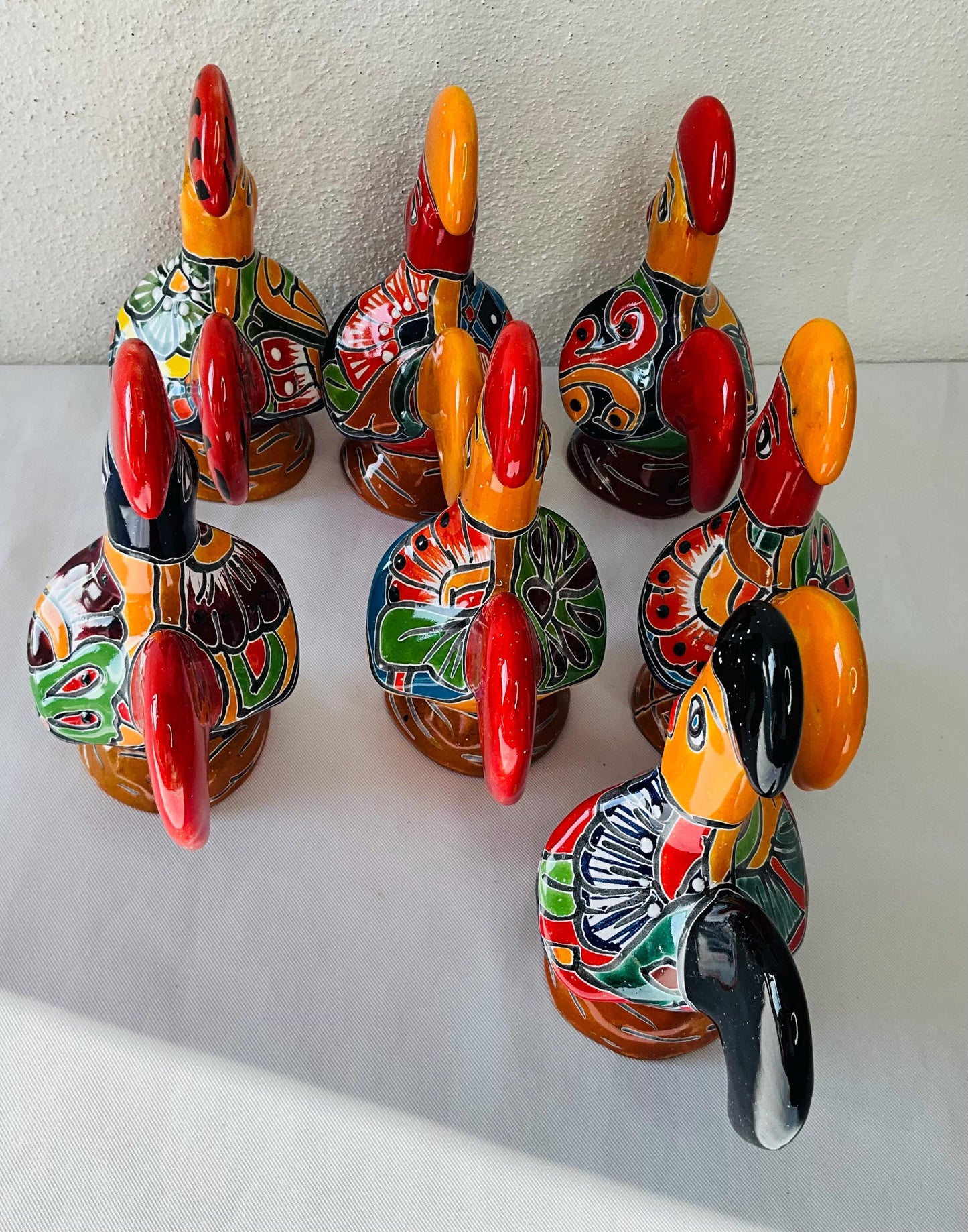 Hand Painted Talavera Rooster: Mexican Folk Art Decor