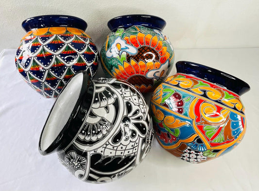 Maceta Talavera de lado