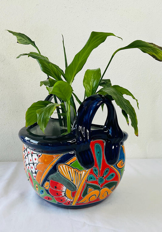 Maceta de  Talavera Canasta