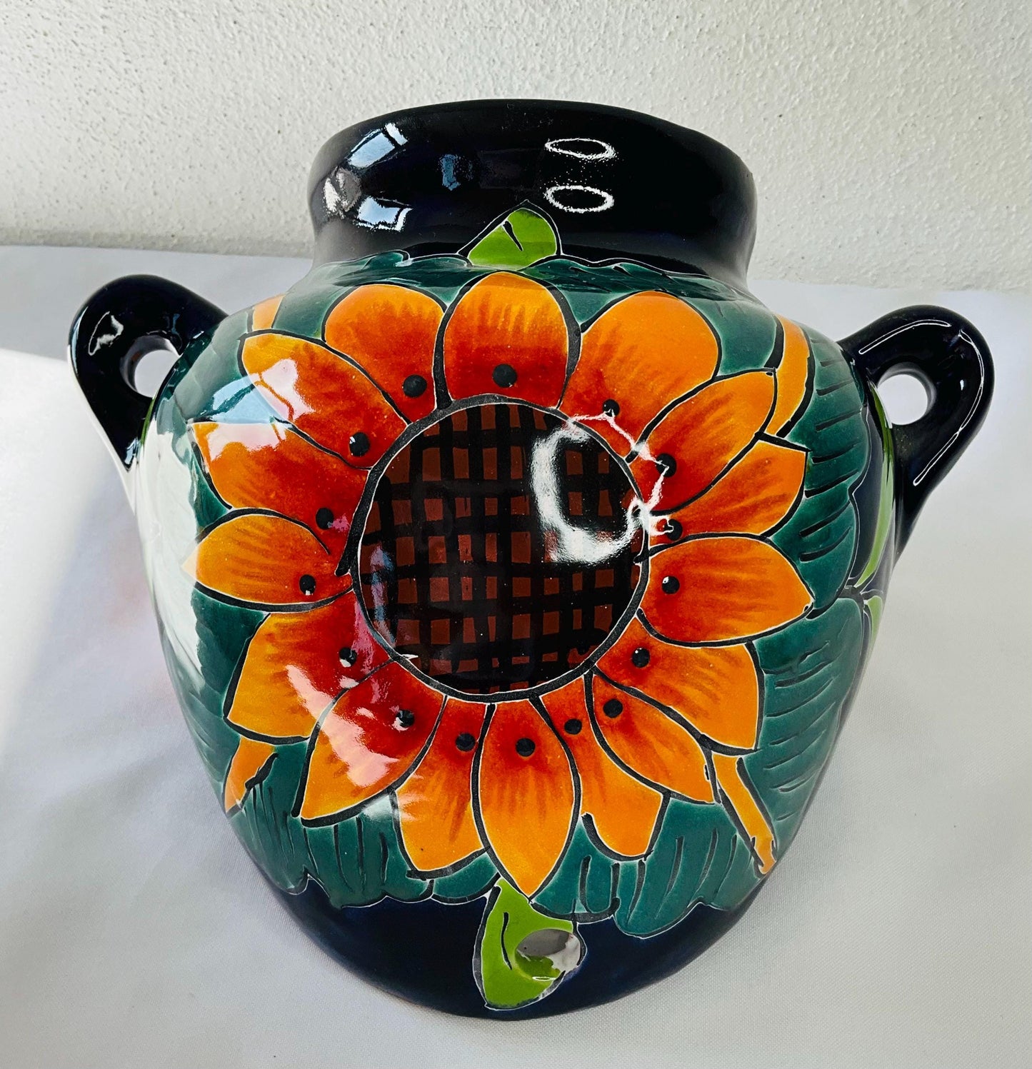 Talavera wall flower pot
