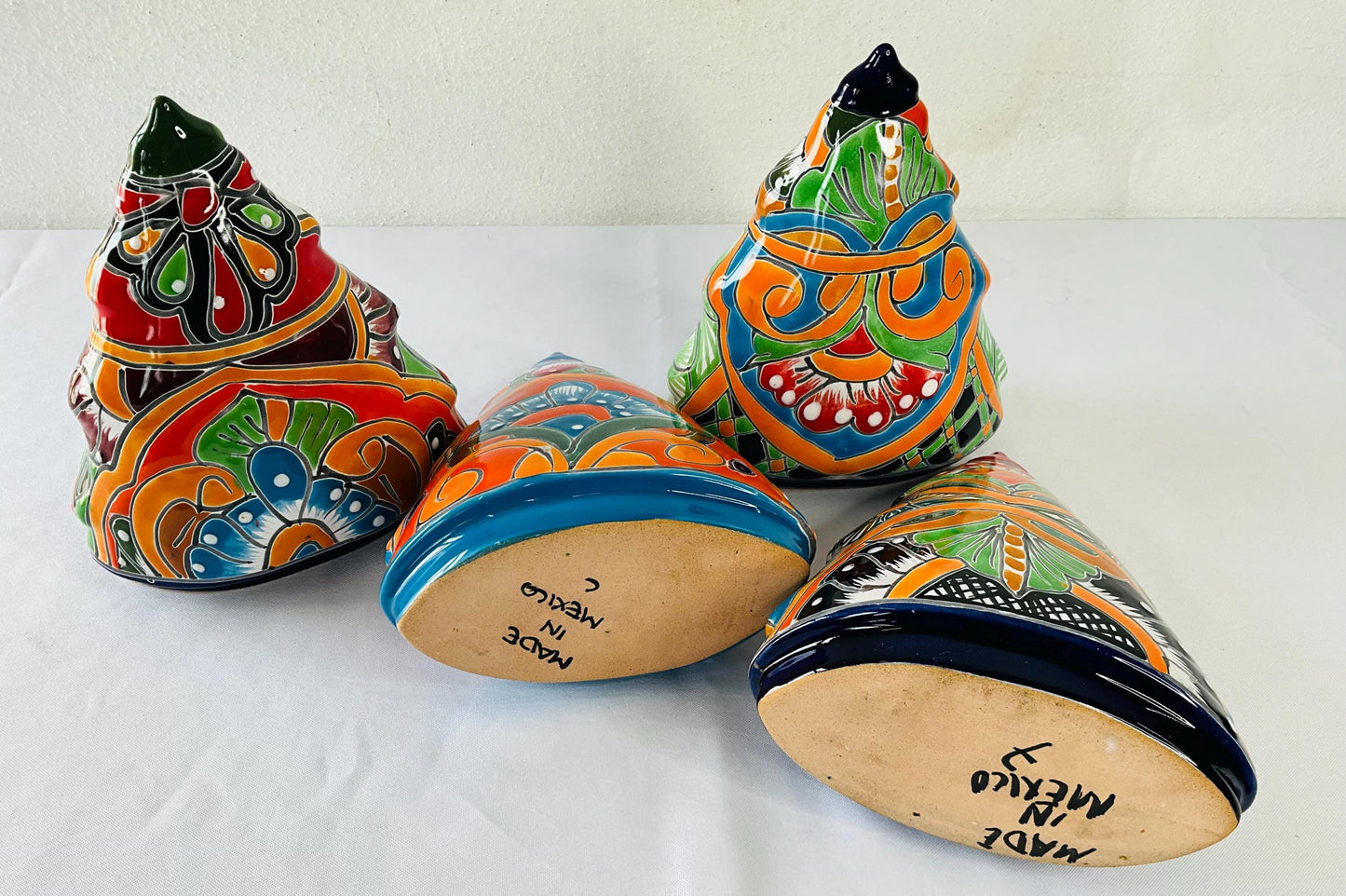 Hand-Painted Talavera Pine: Mexican Folk Art Decor